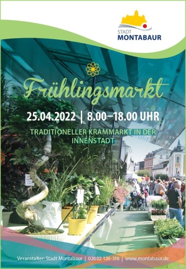 Das Plakat zum Frühlingsmarkt 2022.