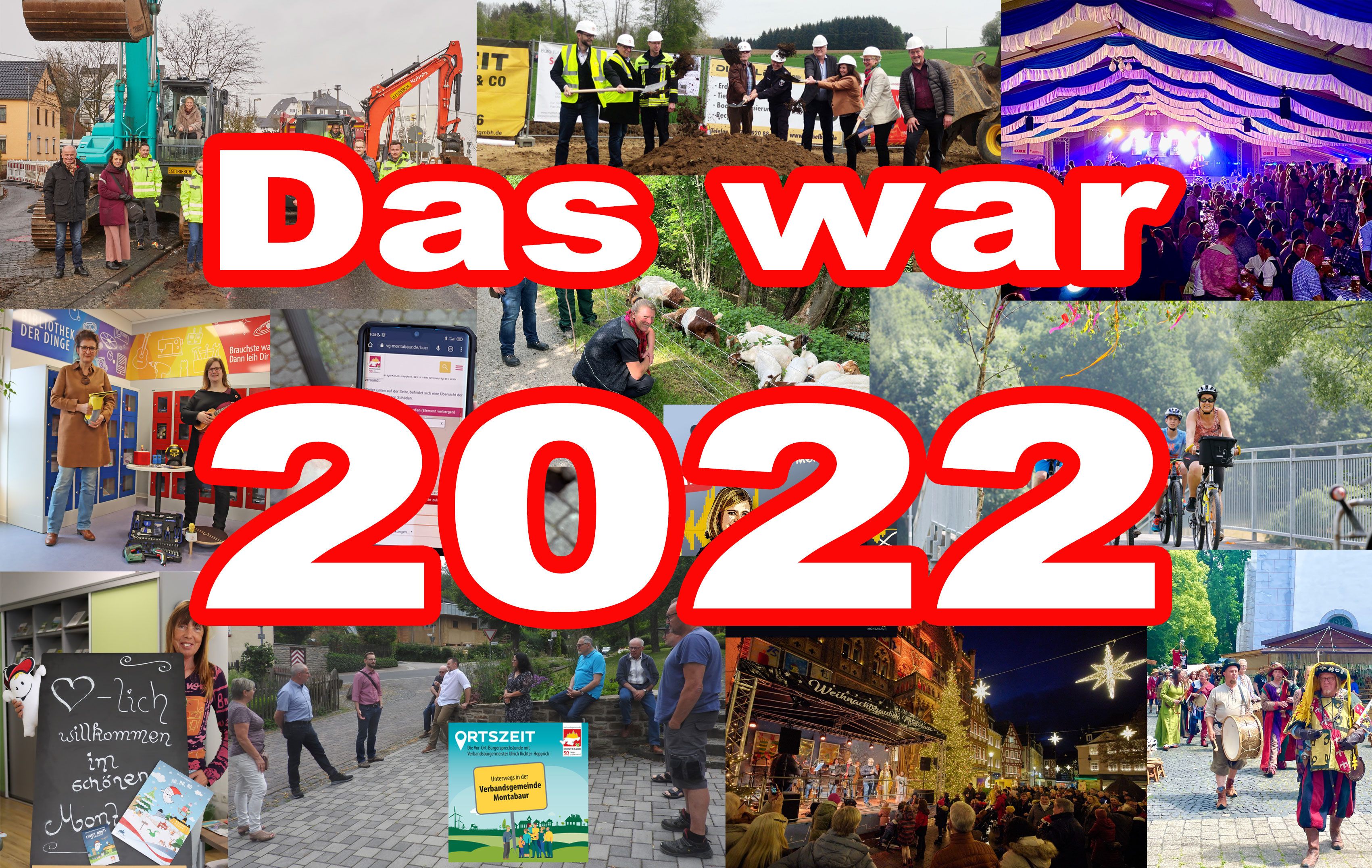 Foto-Potpourri mit dme Schriftzug Das war 2022.
