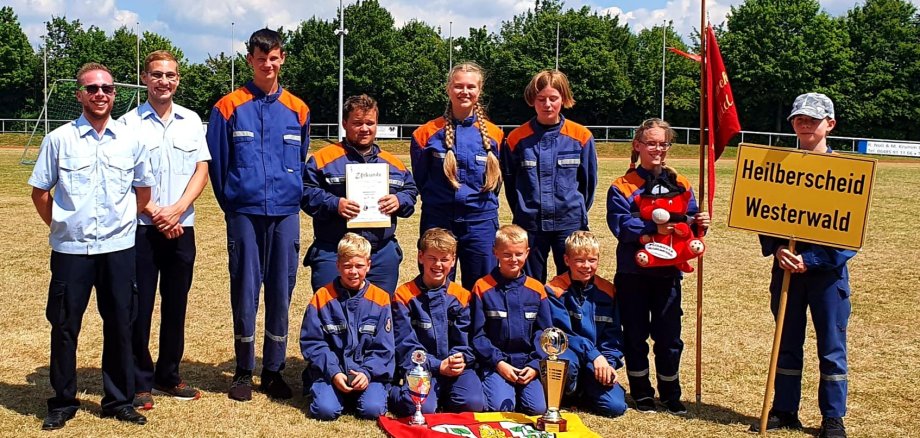 Das erfolgreiche Team der Jugendfeuerwehr aus Heilberscheid.