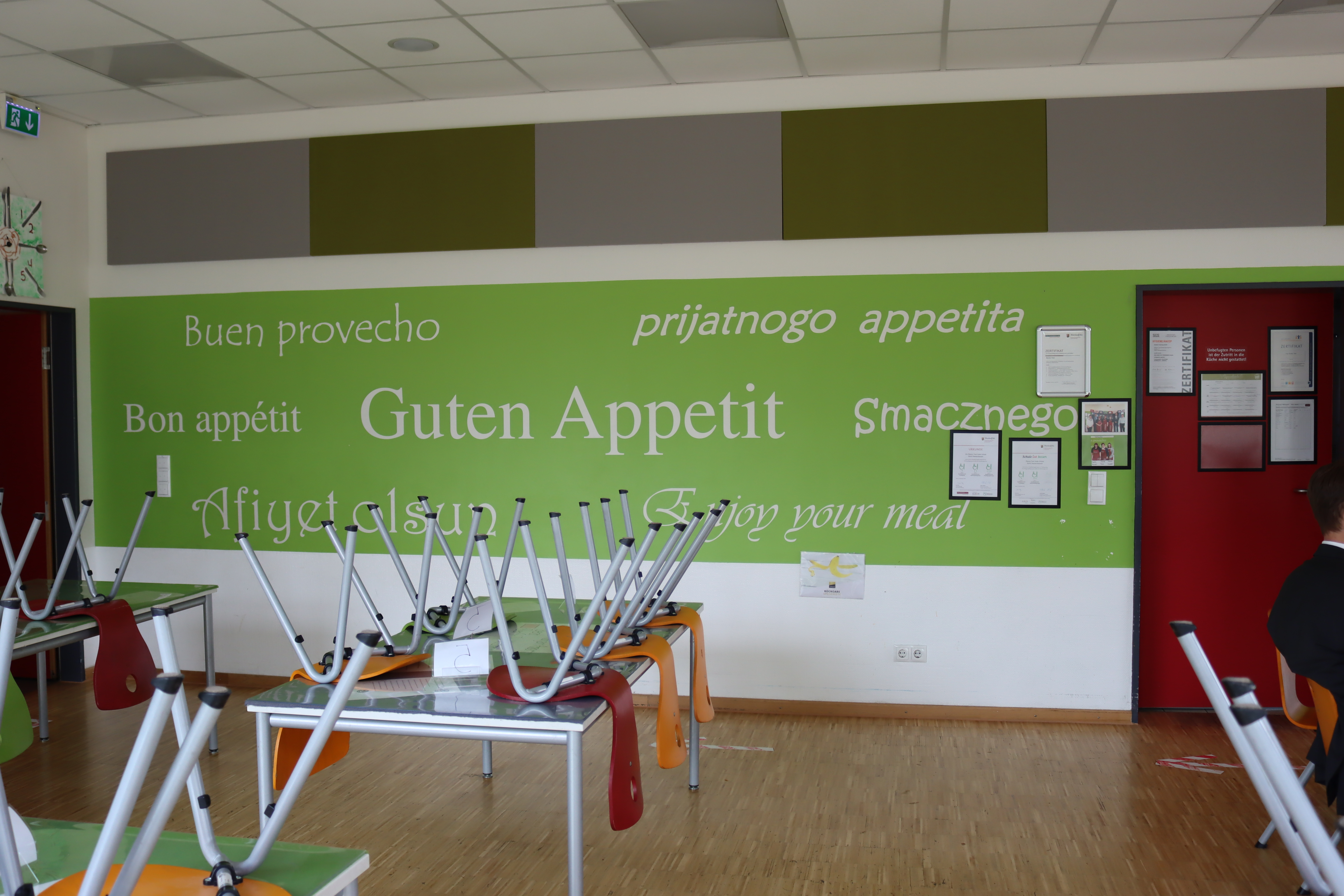 Blick in die Mensa in Nentershausen.