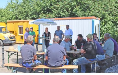 Auf dem Kirmesplatz feierten alle Projektbeteiligten gemeinsam.