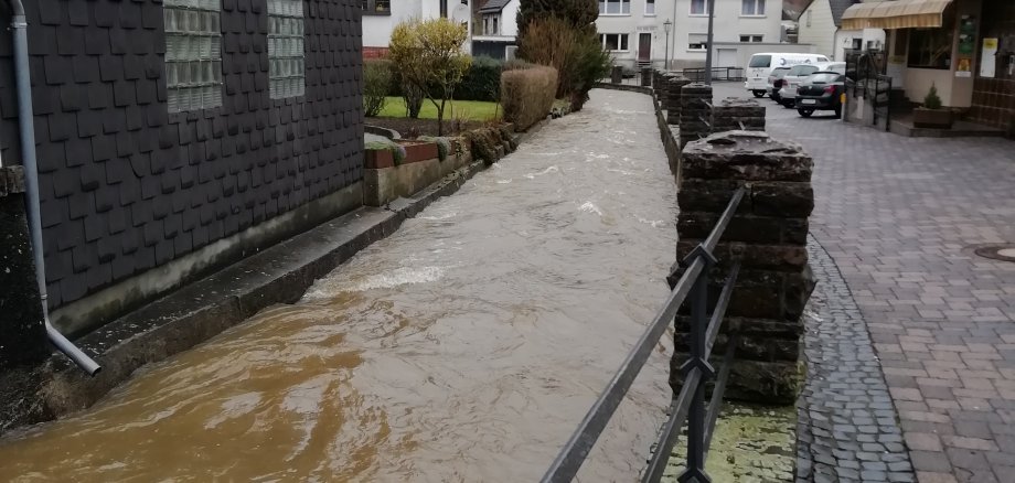 Hochwasser in Niederelbert.