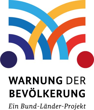 Das Logo mit dem Schriftzug Warnung der Bevölkerung