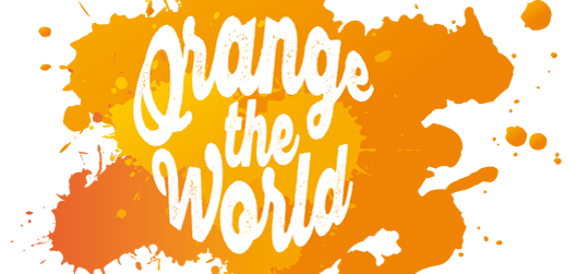 Das Logo von Orange the World.