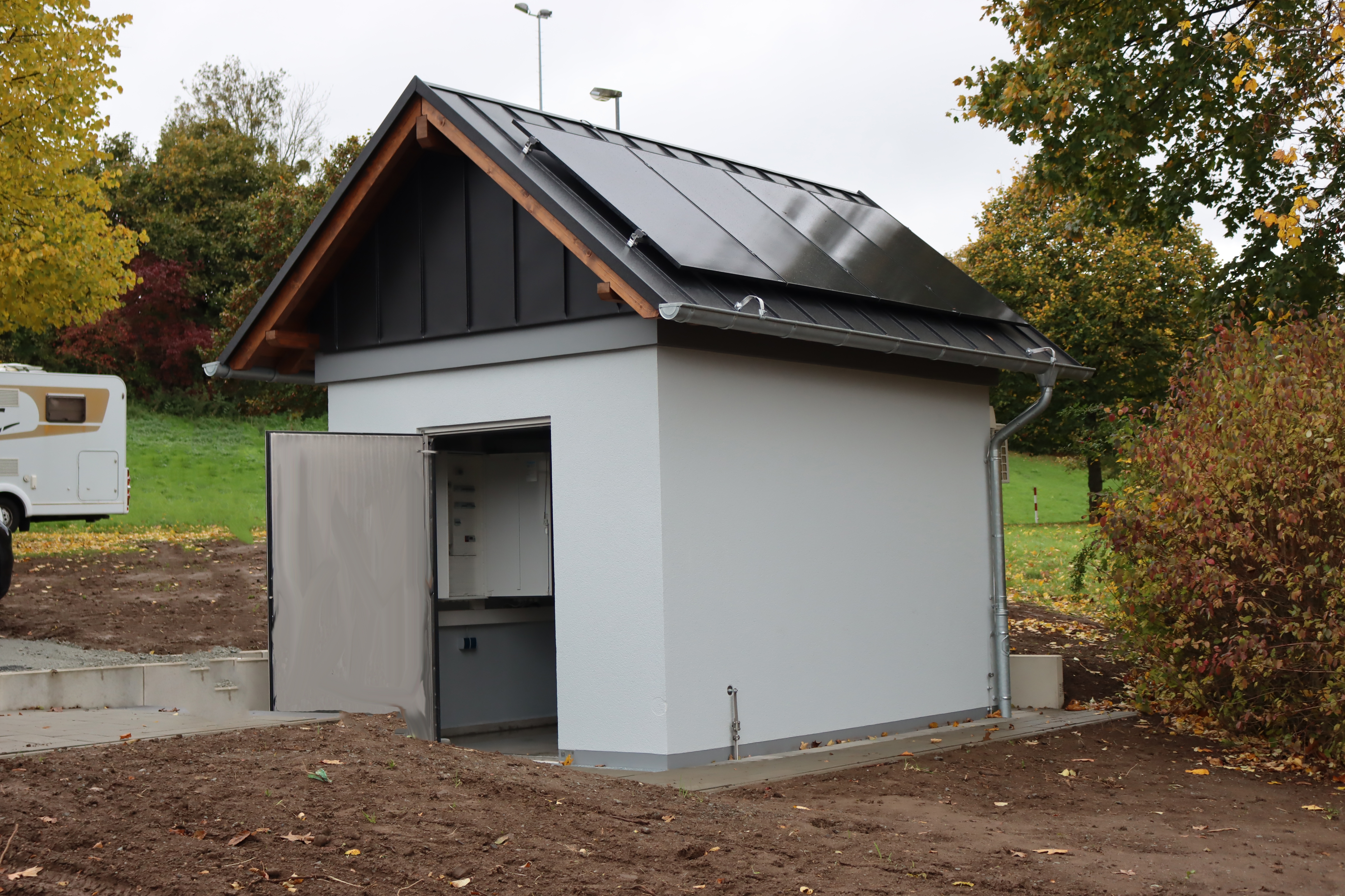 Die neue Druckminderstation in Neuhäusel.