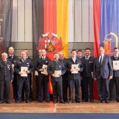 Die geehrten Feuerwehrleute für 25 Jahre.