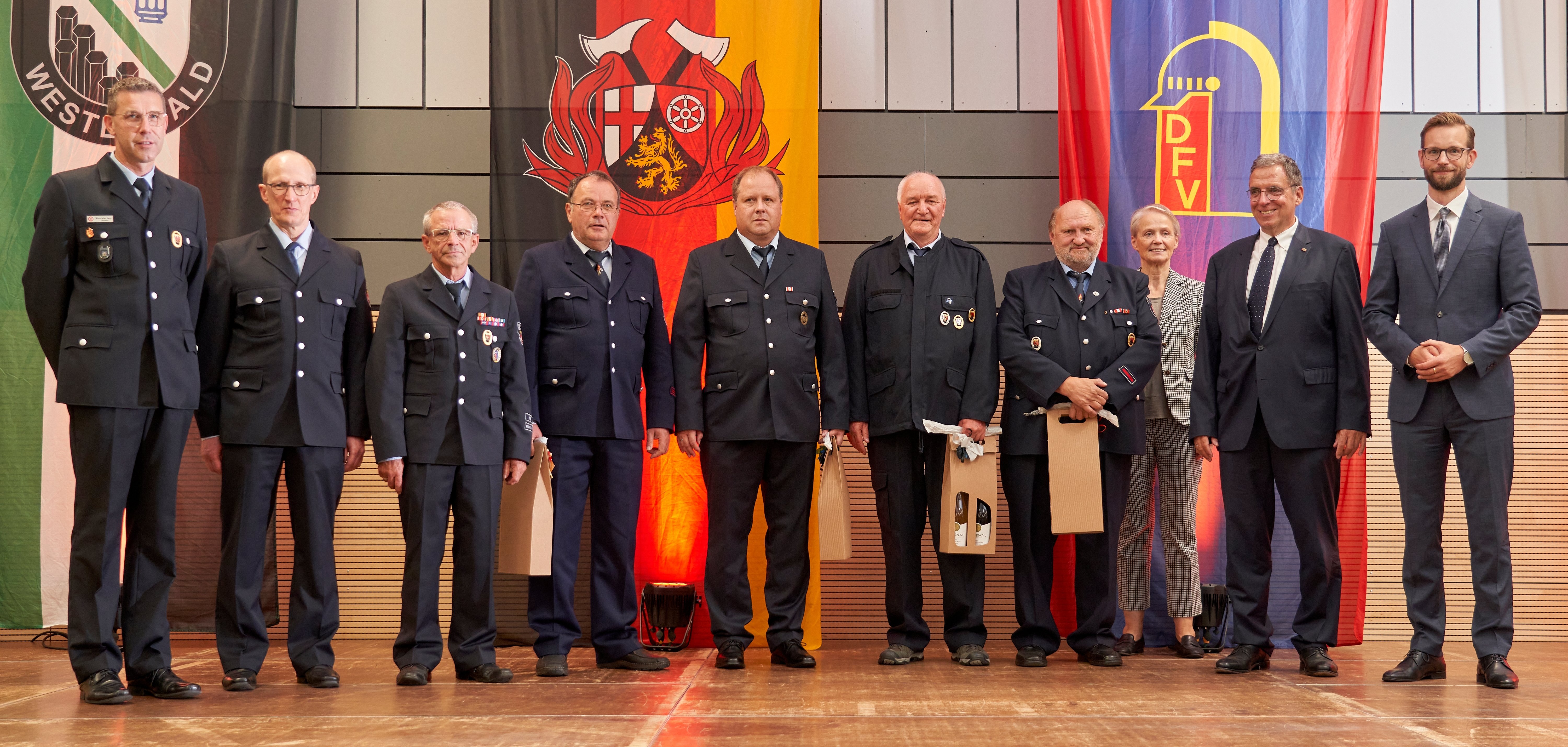 Die Geehrten der Alters- und Ehrenabteilung.