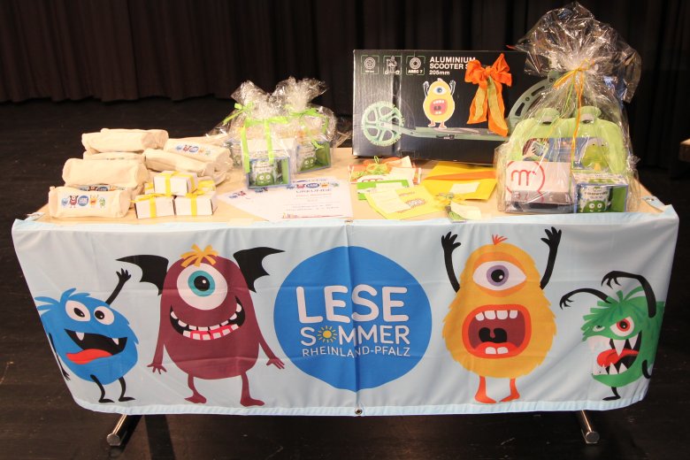 Tisch mit verpackten Geschenken