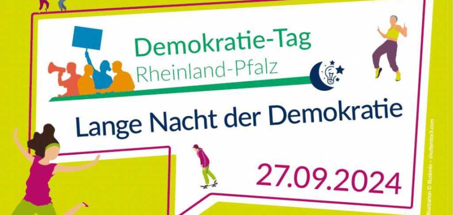 Der Banner zur Langen Nacht der Demokratie.
