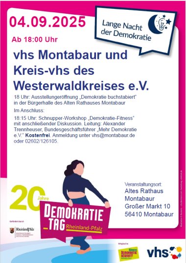 Bild zeigt Plakat mit Informationen zur Veranstaltung