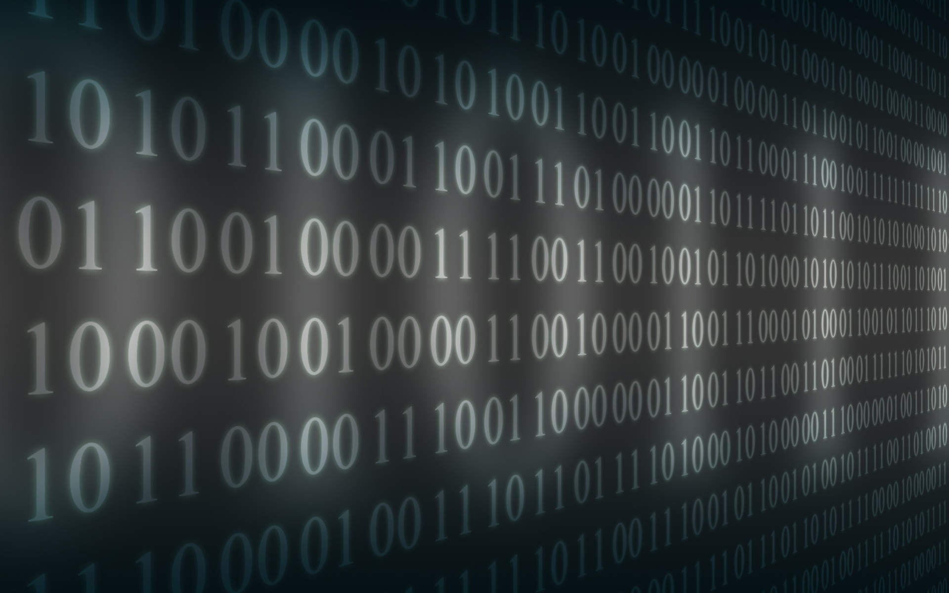 Digitale Darstellung eines binären Codes mit einer endlosen Reihe von Einsen und Nullen auf dunklem Hintergrund. Das Bild vermittelt den Eindruck von Datenfluss, Programmierung oder digitaler Kommunikation.