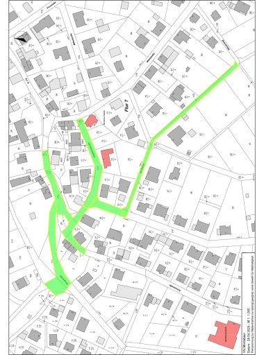 Karte der betroffenen Straßen Karte der betroffenen Straßen