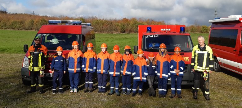 Gruppe der Jugendfeuerwehr in Heiligenroth