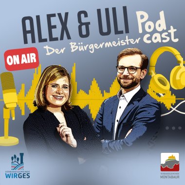 Das Cover des Podcasts mit Alexandra Marzi und Ulrich Richter-Hopprich.