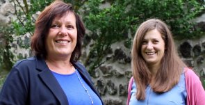 Das Bild zeigt Ellen Eberth-Pöhler, Gleichstellungsbeauftragte und Theresa Rosenbauer, Stellvertretende Gleichstellungsbeauftragte der Verbandsgemeinde Montabaur