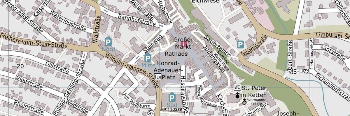 Ausschnitt aus dem Stadtplan